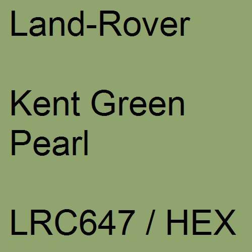 Land-Rover, Kent Green Pearl, LRC647 / HEX.